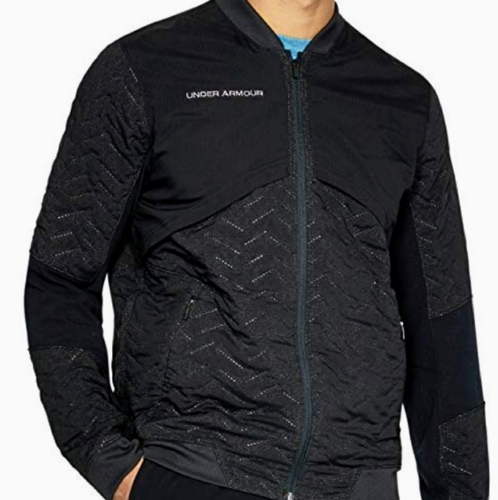 NWT UNDER ARMOUR REACTOR BLACK LIGHTWEIGHT JACKET SIZE XL